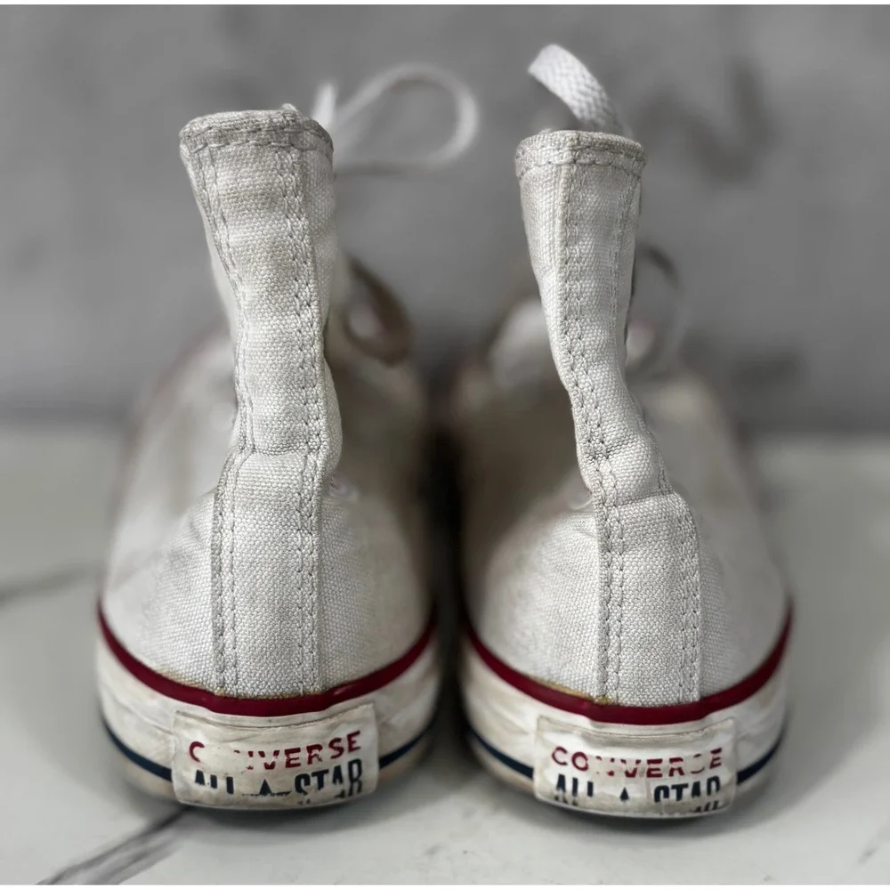 Converse Chuck Taylor All Star High Top Mens 6 Womens 8 White Good M7650 Sneaker